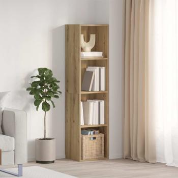 ARDEBO.de - Bücherregal/TV-Schrank Altholz-Optik 36x30x143 cm Holzwerkstoff