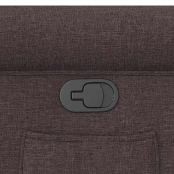 Relaxsessel Dunkelbraun Stoff