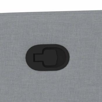 Relaxsessel mit Aufstehhilfe Hellgrau Stoff