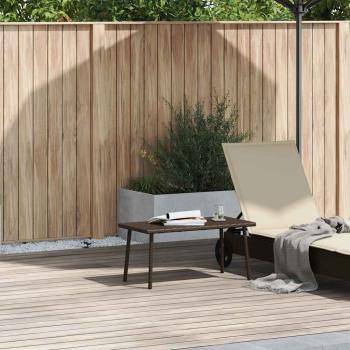 ARDEBO.de - Garten-Couchtisch Rechteckig Braun 80x40x37 cm Poly Rattan