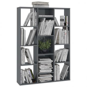 Raumteiler/Bücherregal Hochglanz-Grau 100x24x140 cm