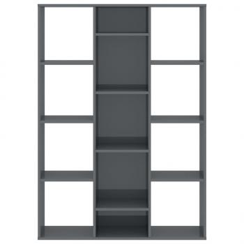 Raumteiler/Bücherregal Hochglanz-Grau 100x24x140 cm