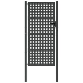 Gartentor Anthrazit 105x225 cm Stahl