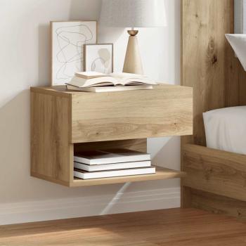 ARDEBO.de - Wand-Nachttische 2 Stk. Artisan-Eiche