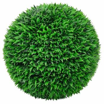 Künstliche Buchsbaumkugeln mit LED-Leuchten 2 Stk. Grün 55 cm