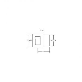 Brumberg LED-Wandeinbauleuchte, 1W, 3000K, edelstahl (10166223)
