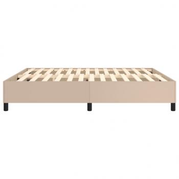 Bettgestell Cappuccino-Braun 180x200 cm Kunstleder