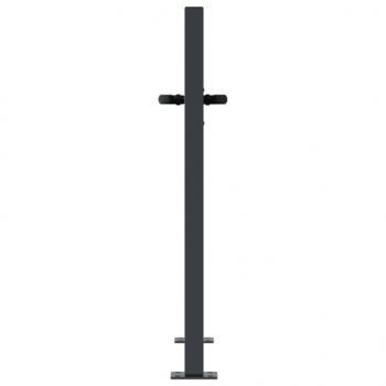 Gartentor Anthrazit 105x80 cm Stahl Baum-Design