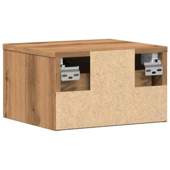 Wand-Nachttische 2 Stk. Artisan-Eiche 34x30x20 cm