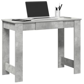 ARDEBO.de - Schreibtisch Betongrau 100x45x75 cm Holzwerkstoff