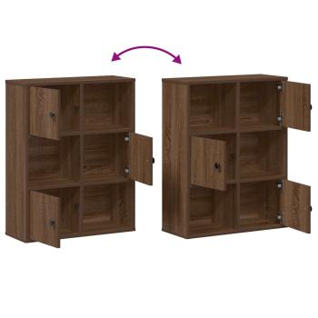 Bücherregal Braun Eichen-Optik 60x24x76,5 cm Holzwerkstoff