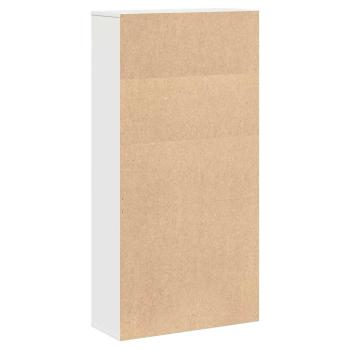Bücherregal Weiß 60x24x120 cm Holzwerkstoff