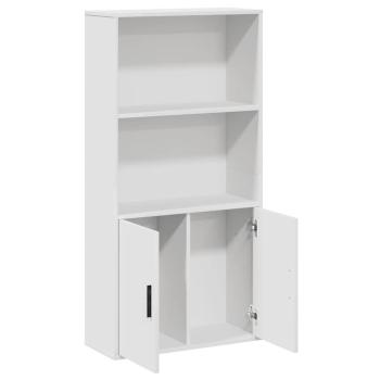 Bücherregal Weiß 60x24x120 cm Holzwerkstoff