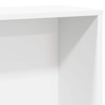 Bücherregal Weiß 60x24x120 cm Holzwerkstoff