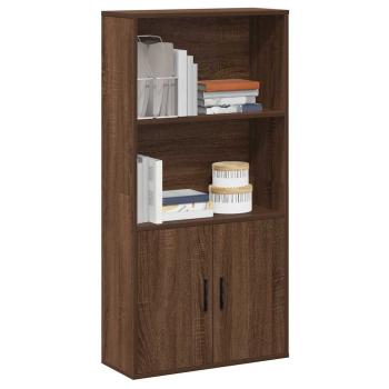 ARDEBO.de - Bücherregal Braun Eichen-Optik 60x24x120 cm Holzwerkstoff
