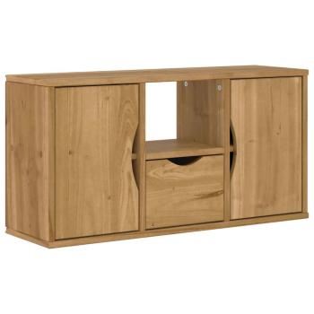 TV-Schrank mit Schublade ODDA 79x24x40,5 cm Massivholz Kiefer