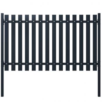ARDEBO.de - Zaunfeld Anthrazit 174,5x100 cm Pulverbeschichteter Stahl
