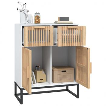 Sideboard Weiß 60x30x75 cm Holzwerkstoff