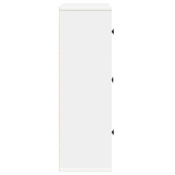 Bücherregal Weiß 60x24x76,5 cm Holzwerkstoff