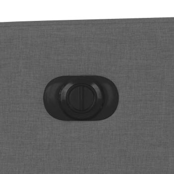 Massagesessel Elektrisch Dunkelgrau Stoff