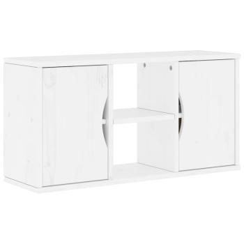 TV-Schrank ODDA Weiß 79x24x40,5 cm Massivholz Kiefer