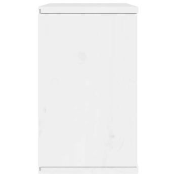 TV-Schrank ODDA Weiß 79x24x40,5 cm Massivholz Kiefer