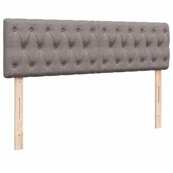 Ottoman-Bett mit Matratze Taupe 140x200 cm Stoff
