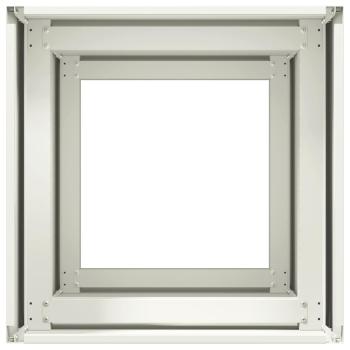 Pflanzkübel Weiß 40x40x80 cm Kaltgewalzter Stahl