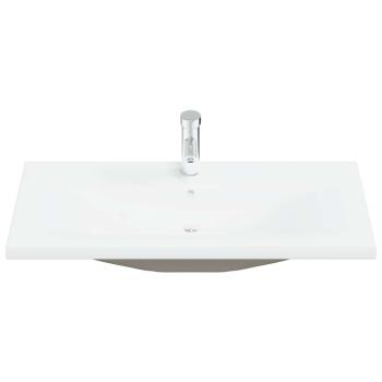 5-tlg. Badmöbel-Set Betongrau Holzwerkstoff