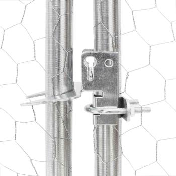 Outdoor-Hundezwinger mit Auslauf 7x3x1,9 m Verzinkter Stahl