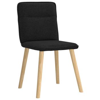 Esszimmerstühle 4 Stk. Schwarz Stoff