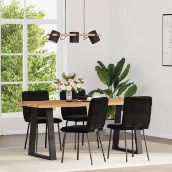 ARDEBO.de - Esszimmerstühle 4 Stk. Schwarz Samt