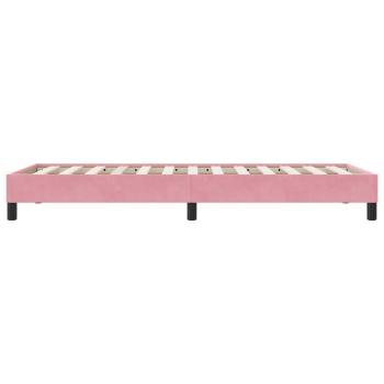 Bettgestell ohne Matratze Rosa 90x210 cm Samt