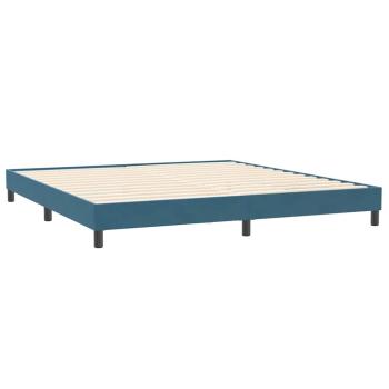 ARDEBO.de - Bettgestell ohne Matratze Dunkelblau 200x210 cm Samt