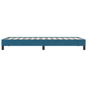 Bettgestell ohne Matratze Dunkelblau 80x210 cm Samt