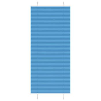 ARDEBO.de - Plissee Blau 95x200 cm Stoffbreite 94,4 cm Polyester