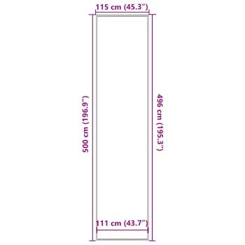 Fußmatte Blau 115x500 cm