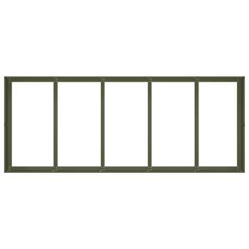 Pflanzgefäß Olivgrün 200x80x40 cm Stahl