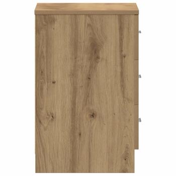 Nachttische 2 Stk. Artisan-Eiche 38x35x55 cm Holzwerkstoff