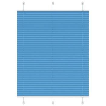 ARDEBO.de - Plissee Blau 110x100 cm Stoffbreite 109,4 cm Polyester