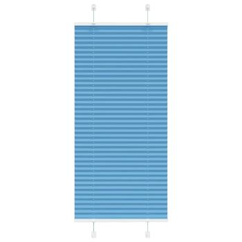 ARDEBO.de - Plissee Blau 55x150 cm Stoffbreite 54,4 cm Polyester