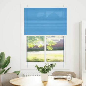 Plissee Blau 95x150 cm Stoffbreite 94,4 cm Polyester
