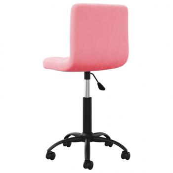 Bürostuhl Drehbar Rosa Samt