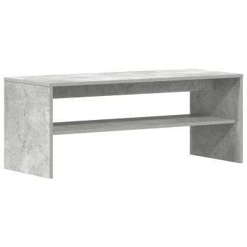 TV-Schrank Betongrau 100x40x40 cm Holzwerkstoff