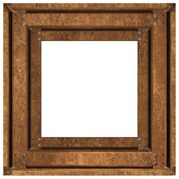 Pflanzkübel Rostig 40x40x80 cm Wetterfester Stahl