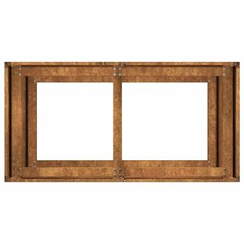 Pflanzkübel Rostig 80x40x80 cm Wetterfester Stahl