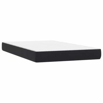 Boxspringbett mit Matratze Schwarz 120x220 cm Samt