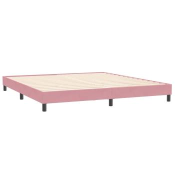 ARDEBO.de - Bettgestell ohne Matratze Rosa 200x210 cm Samt