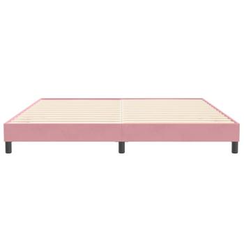 Bettgestell ohne Matratze Rosa 200x210 cm Samt