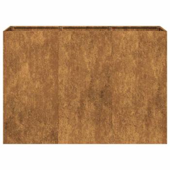 Pflanzkübel Rostig 120x40x80 cm Wetterfester Stahl